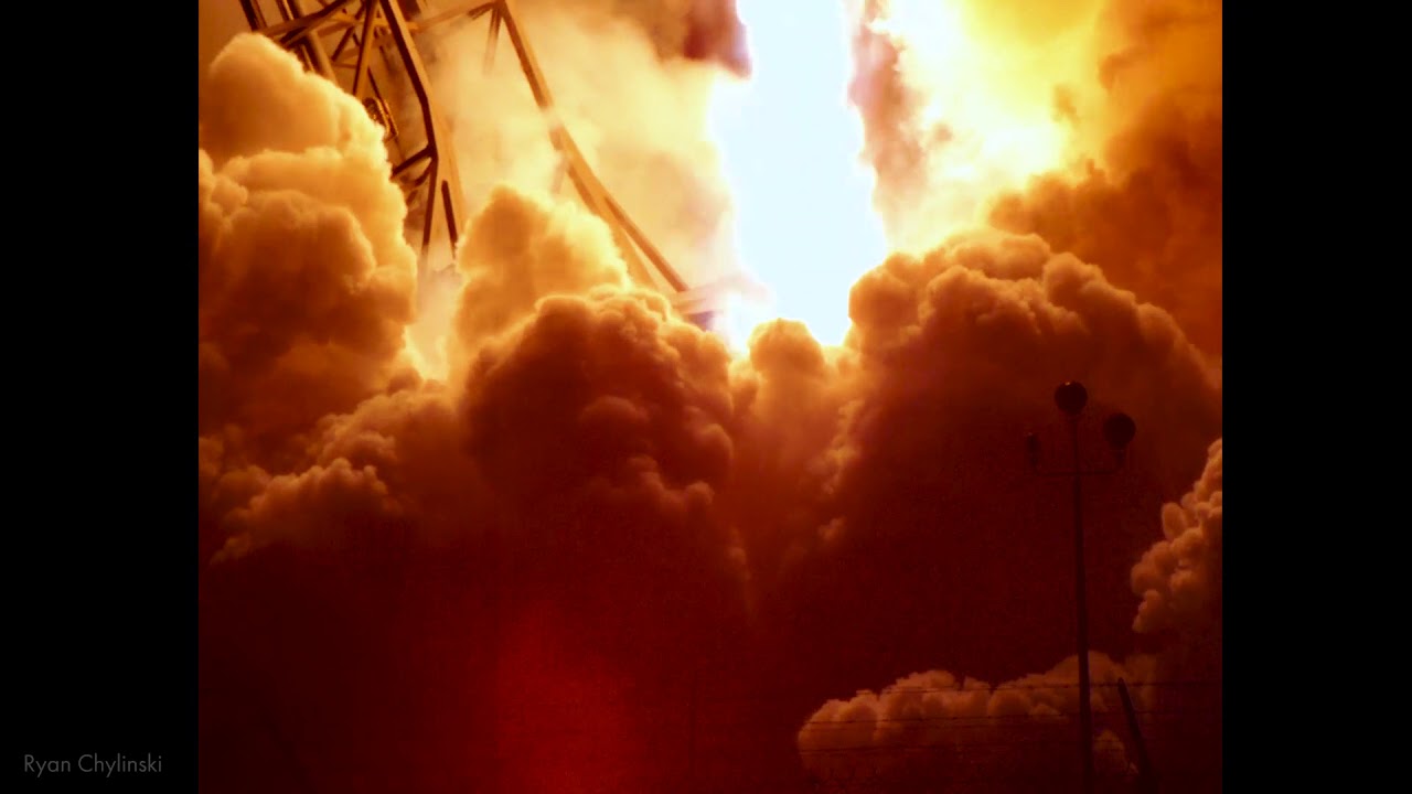 SpaceX High-Speed Liftoff Footage - Test, tweaking exposure - Merah Putih Mission