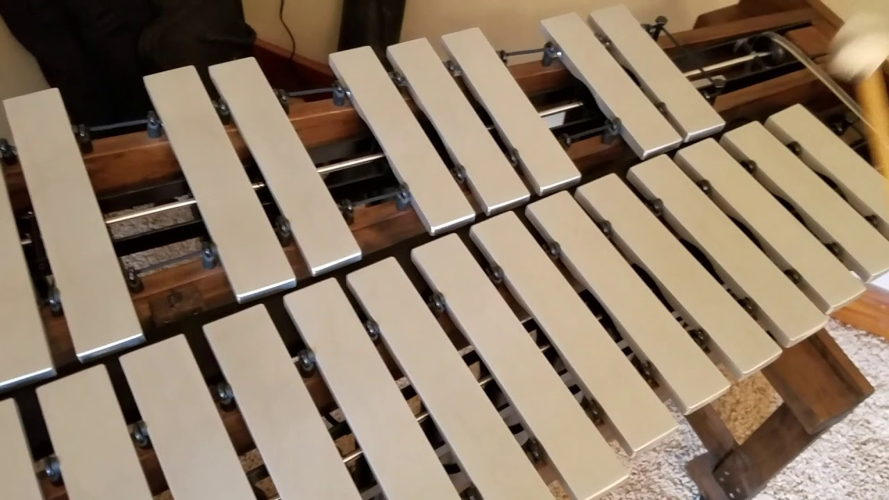 Homemade vibraphone motor and belt system test
