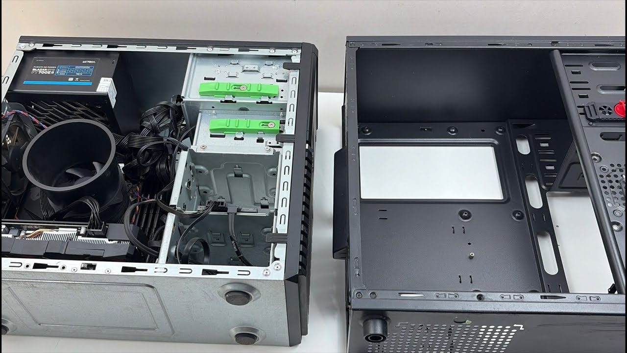 ENSAMBLE DE PC / CAMBIO DE GABINETE A UNO RECICLADO
