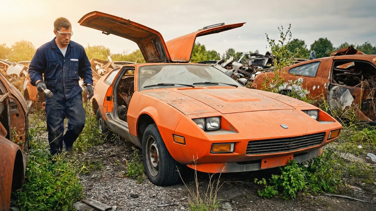 ASMR Restoration: Abandoned 1974 Bricklin SV-1 Barn Find Recovery