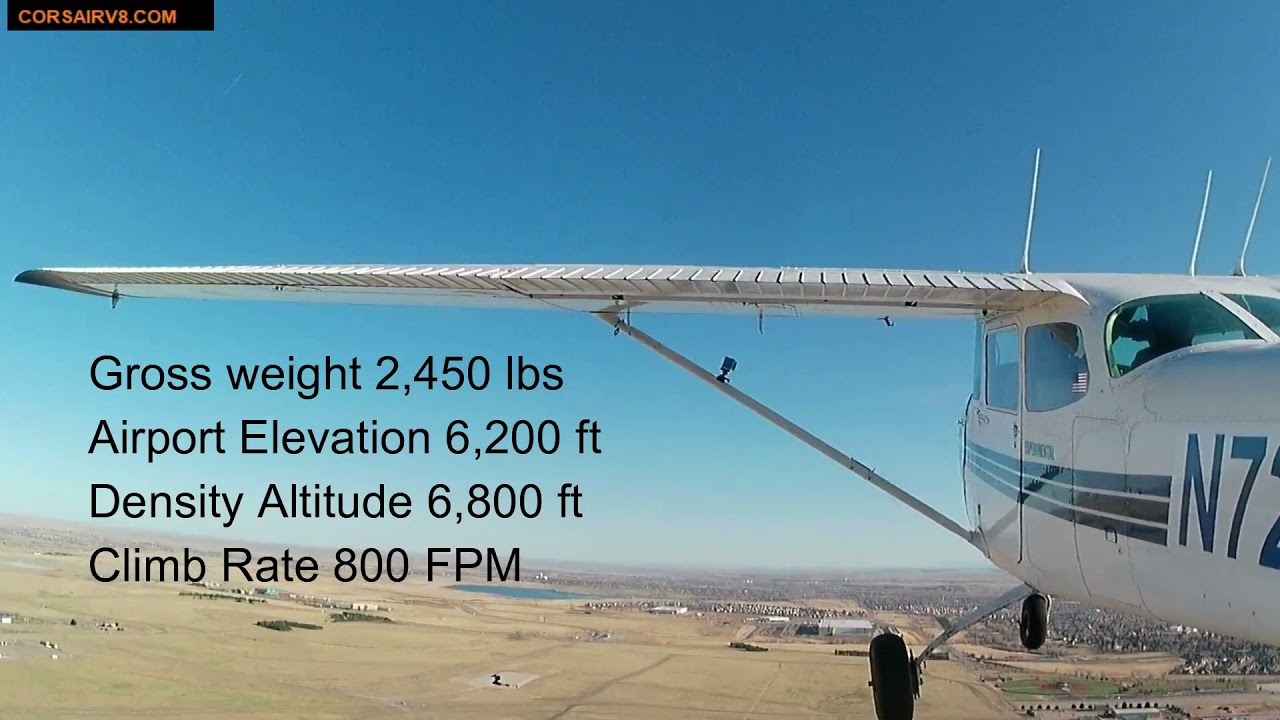 Cessna C172 with Corsair V8 engine- taxi, takeoff, climb procedures, performance. Operating costs.