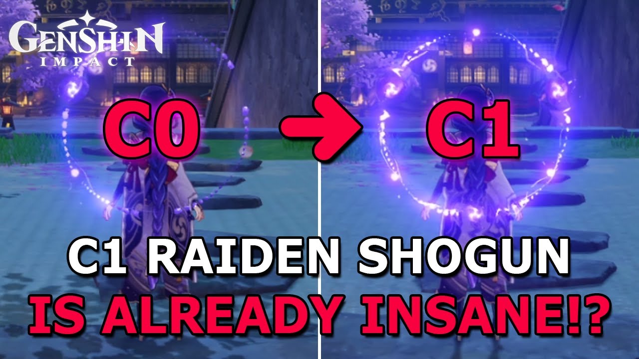 C0 VS C1 RAIDEN SHOGUN! INSTANT FULL STACKS!? - GENSHIN IMPACT #160