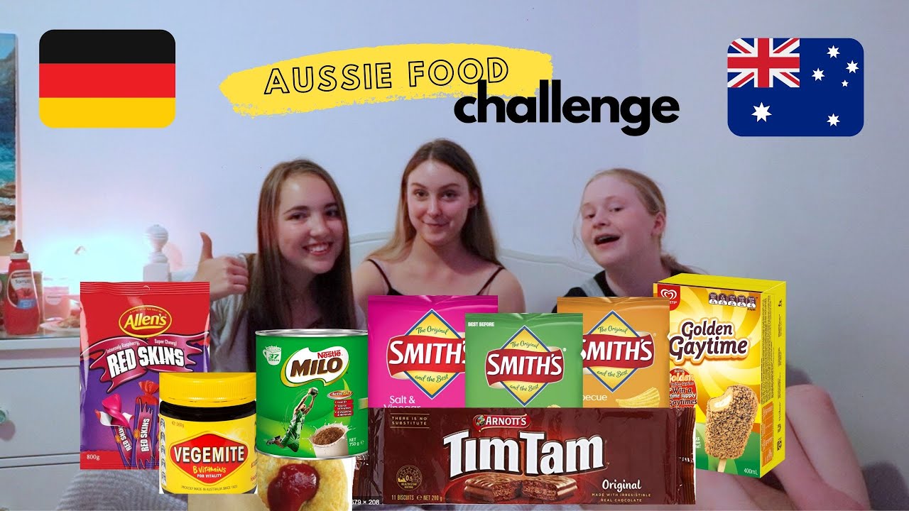 German tries typical AUSSIE FOOD for the 1st time || Australian food challenge pt1