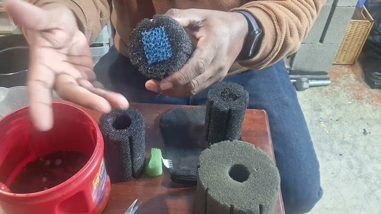 Используйте губку вместо сетчатых мешков.