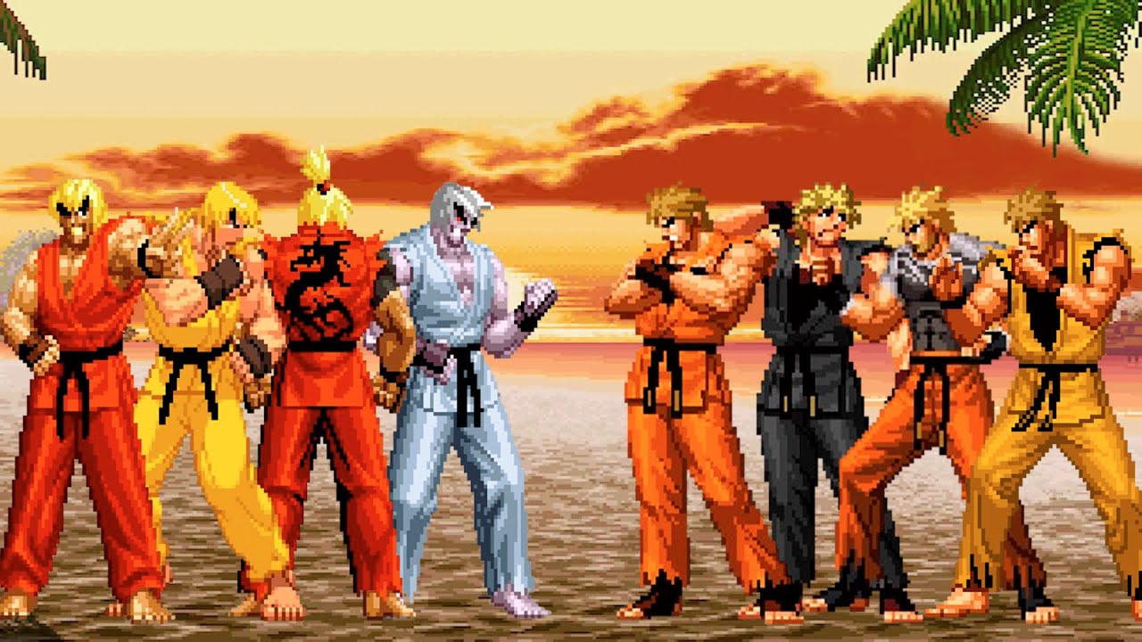 [KOF Mugen] Команда Кена против команды Ре Сакадзаки