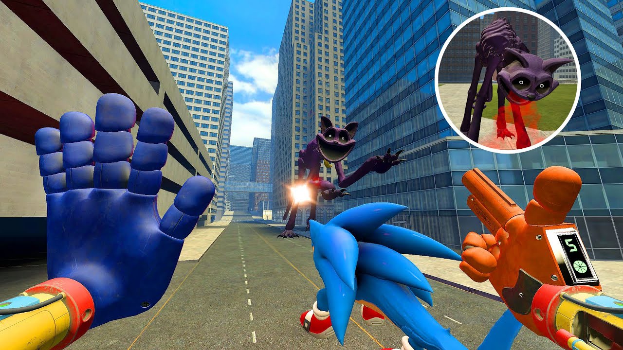 Garry's Mod This is like a Movie chase with CatNap #2