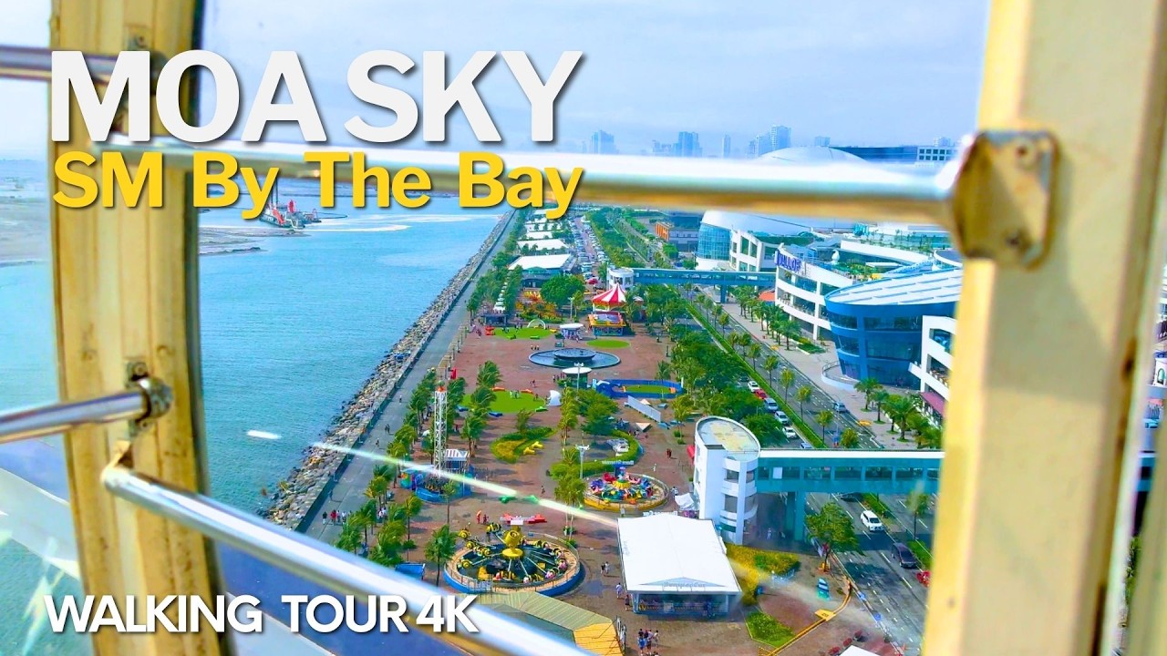 Rainy Season Walk at SM Mall Of Asia | MOA Sky & SM By The Bay | Walking Tour 4K