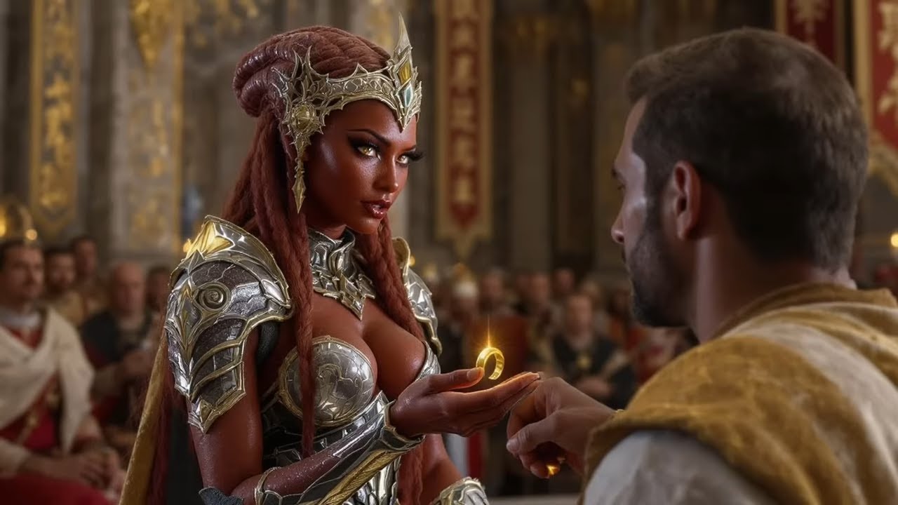 Put the ring on and tell everyone we’re married, human,” said the alien queen