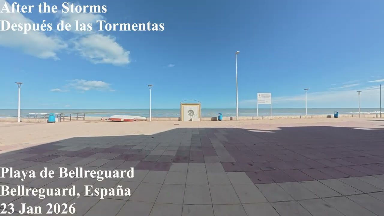 Bellreguard, Espana: After the Storm 🌊 Después del temporal en Oliva 🌊 ASMR & Sonidos Relajantes