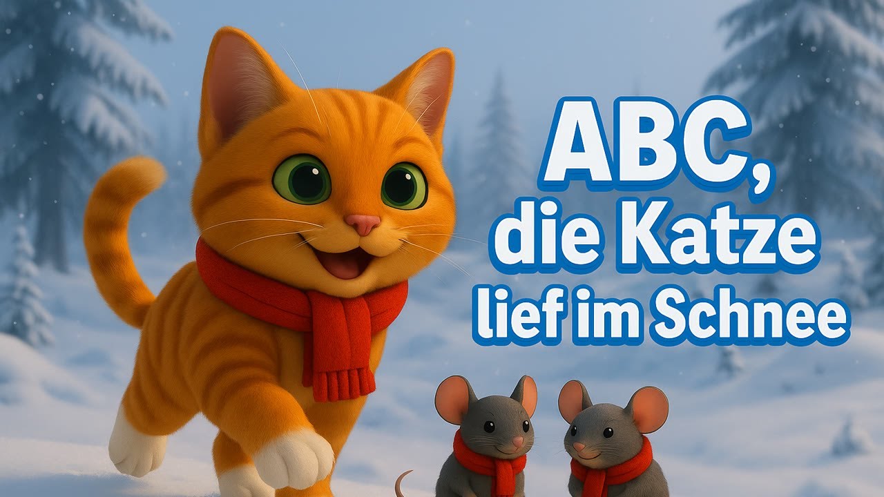 ABC die Katze lief im Schnee 🐱❄️