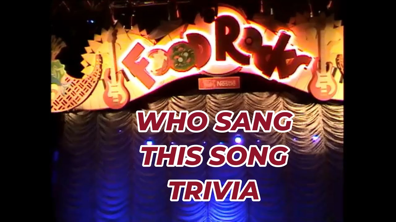 FOOD ROCKS TRIVIA - Who Sang this Song? - Food Rocks, Epcot (1994-2004)