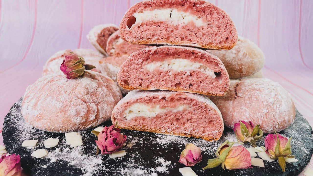 Клубничное печенье с Чизкейком внутри 💫👍🍓