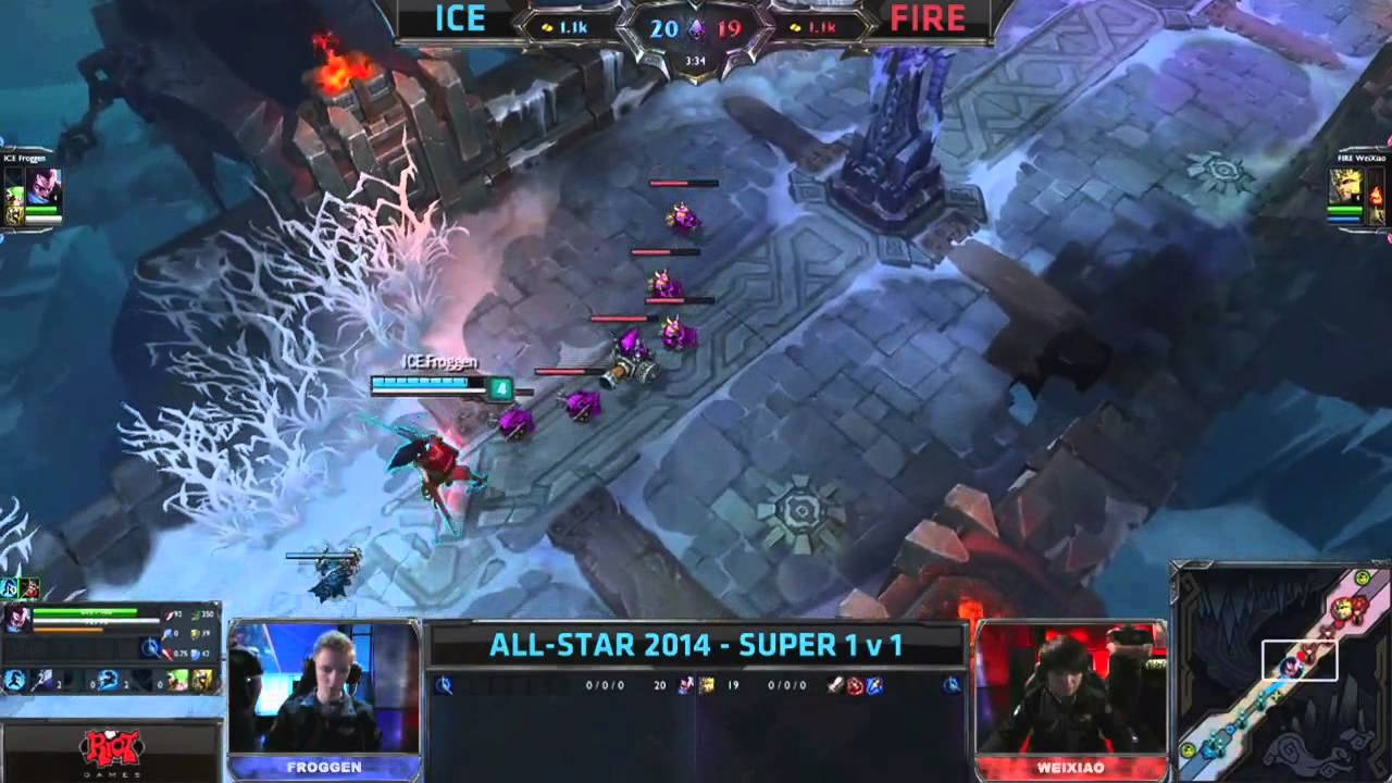 League of Legends 1v1 tournament - ICE Froggen vs FIRE Weixiao