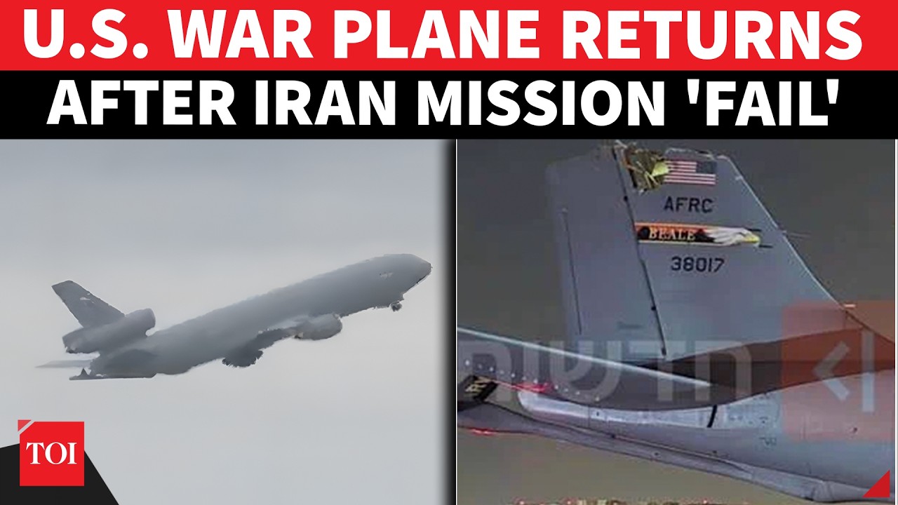 Iran War 'Failure Exposed'; Damaged US KC-135 Tanker Finally Leaves Israel After 4.5 Months | WATCH