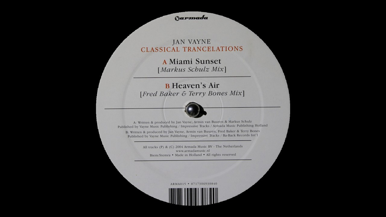 Jan Vayne - Heaven's Air (Fred Baker & Terry Bones Mix) (2004)
