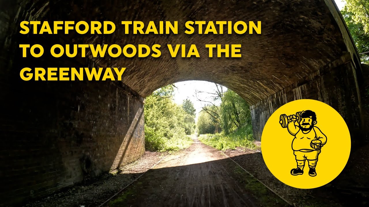 Stafford Train Station 🚂 to Outwoods via Newport Greenway by Bicycle