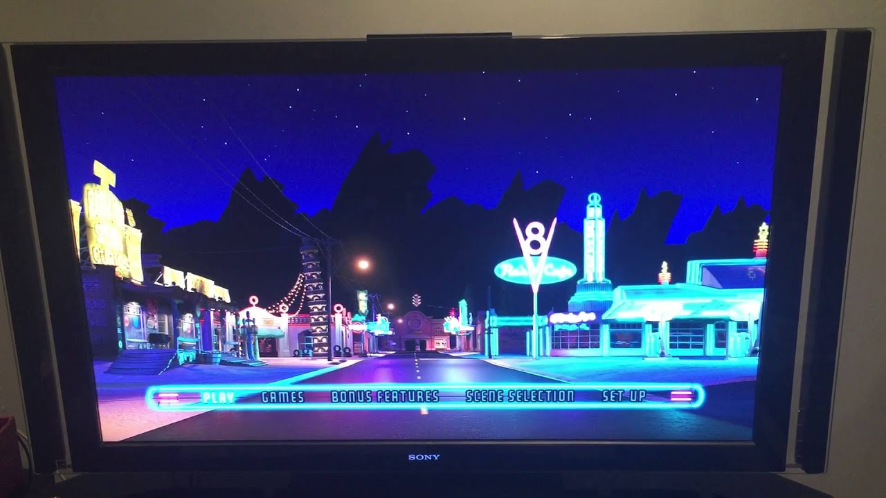 PIXAR 7b. Cars Blu-ray 3D/Blu-ray (2013 Print) Menu
