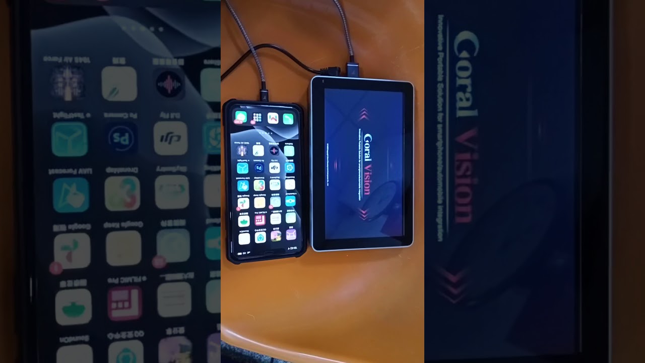 Coral Vision可攜式CarPlay車載多媒體播放器