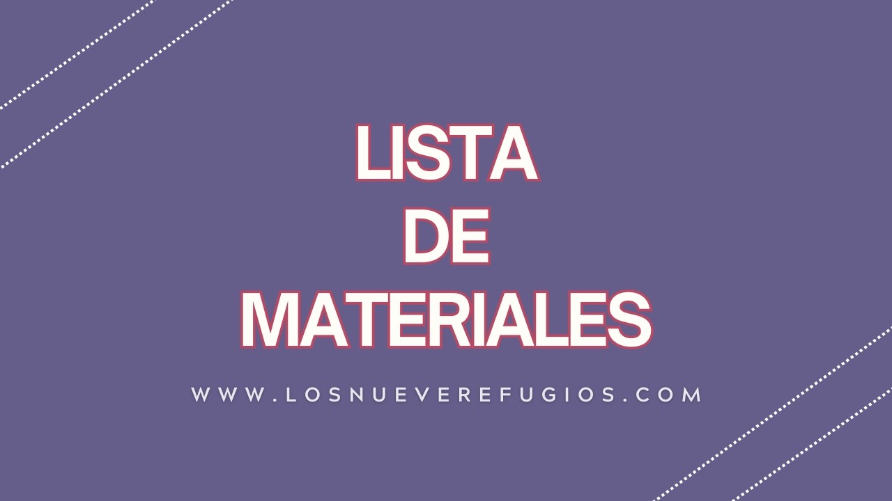 Mi Lectura de Propósito: Lista de materiales. | Nuestro Propósito