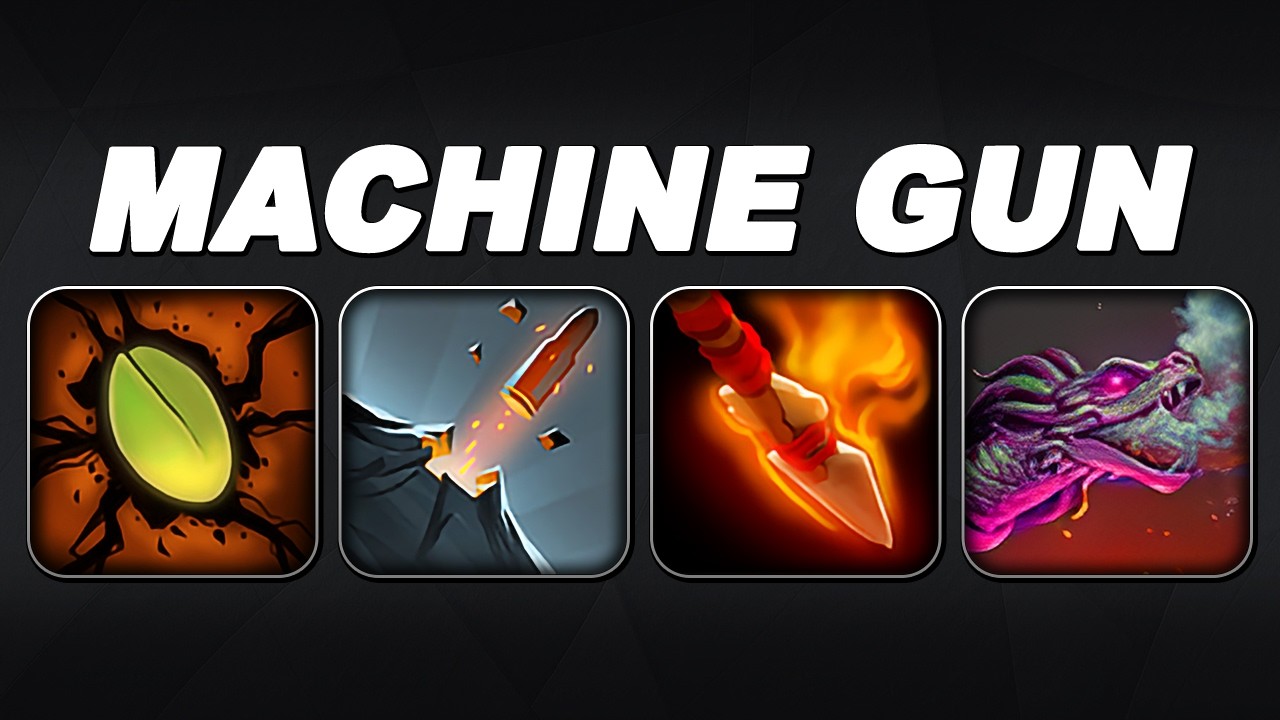 MACHINE GUN: LIL' SHREDDER + BURNING SPEAR | Dota 2 Ability Draft