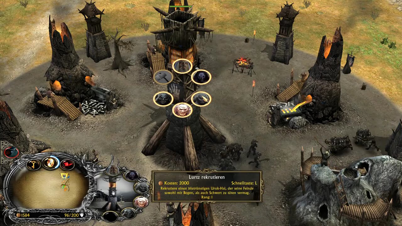 Lotr BFME 1, Edain Mod Isengard vs. 7 hard armies (german)