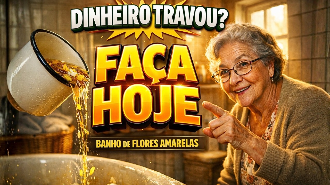 BANHO DE FLORES AMARELAS: A ALEGRIA VOLTA E O DINHEIRO DESTRAVA (JEITO ANTIGO DE VOVÓ)