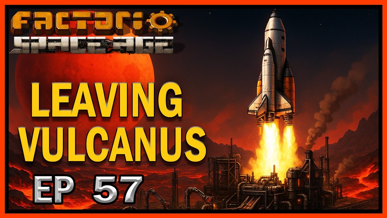 Подготовка к запуску с Вулкана | FACTORIO SPACEAGE - Эпизод 57 #factorio #spaceage #factorioletsplay