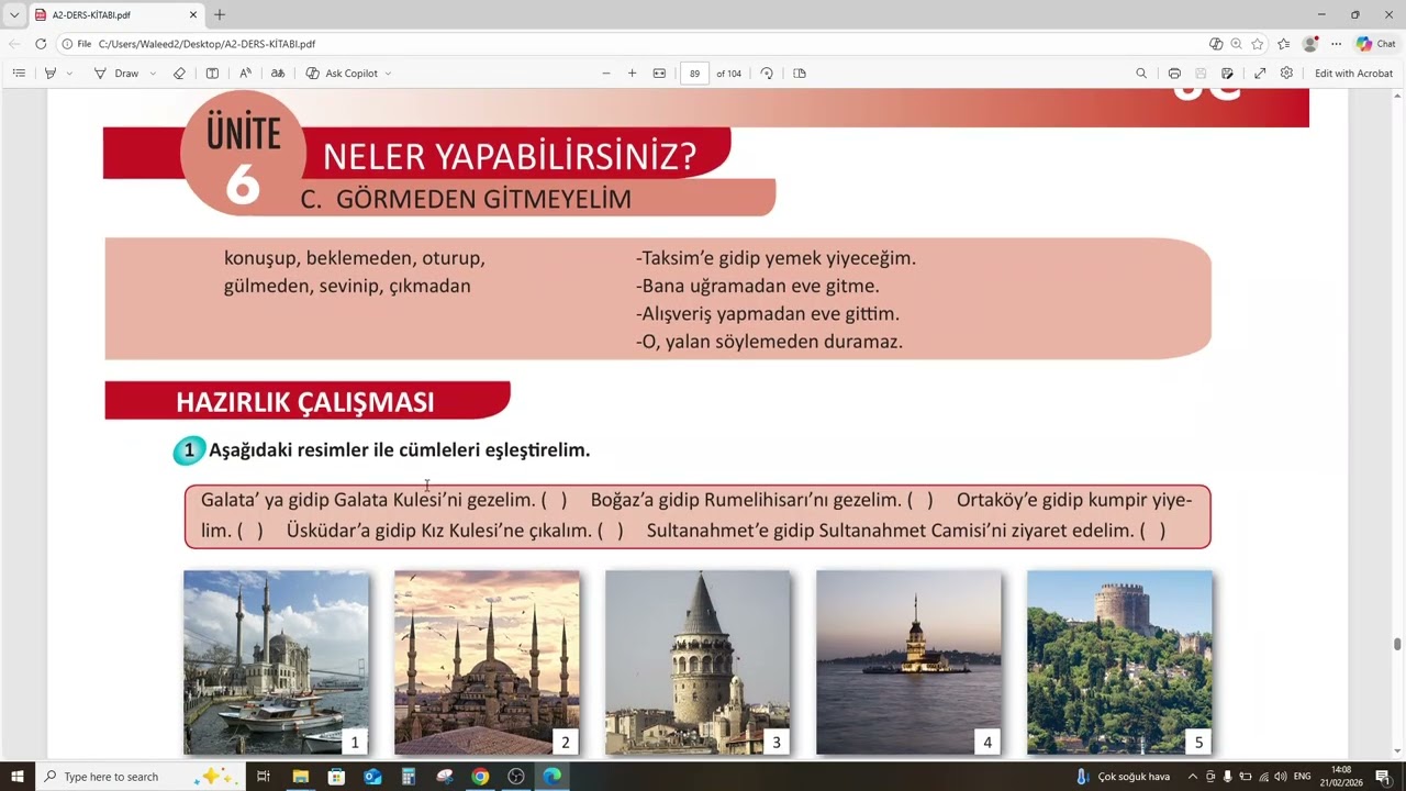 سلسلة تعلم اللغة التركية المستوى الثاني درس 41 (TÖMER A2)