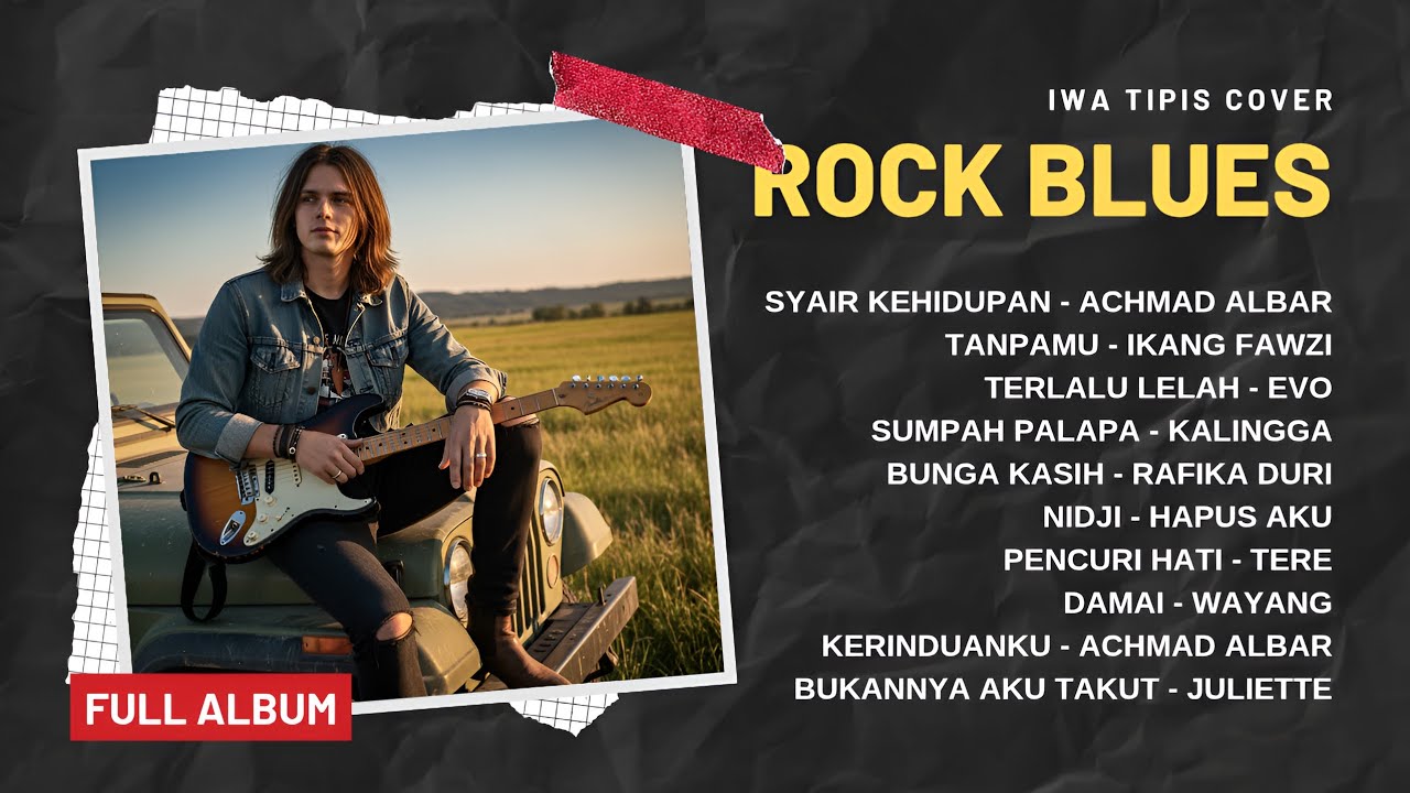 Kumpulan Lagu Rock Blues Indonesia Terbaik (Cover by iWa Tipis) | Koleksi Lagu Blues Rock Indonesia