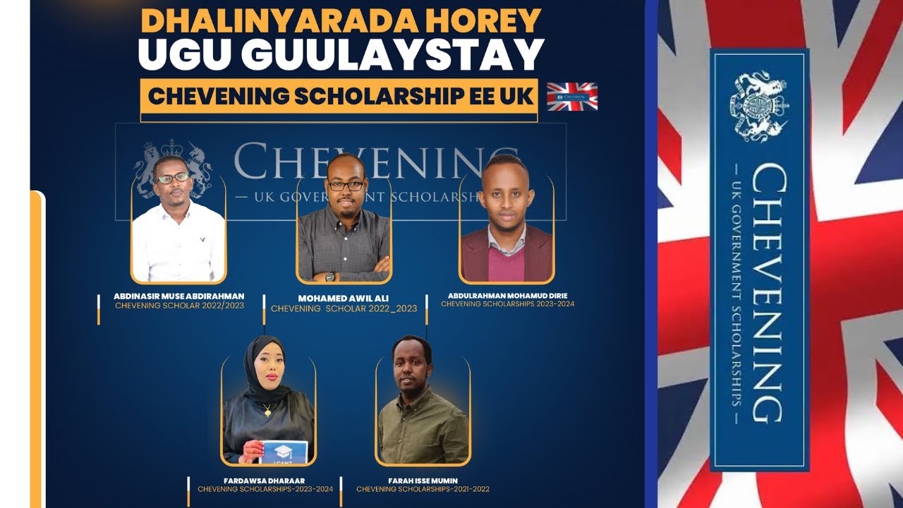 Chevening -Scholarship- Dhalinyarada horey ugu guulaystay-Khibrad talooyin Su’aalo iyo tilmaamo.