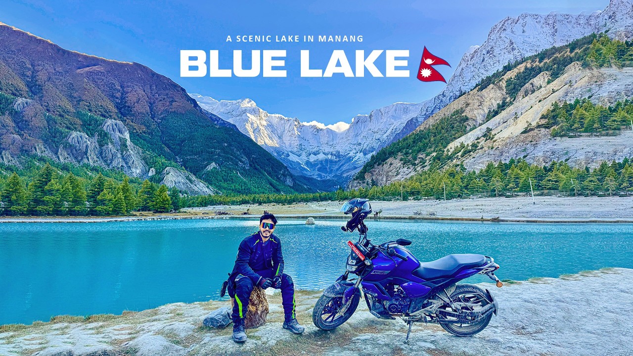 Riding to Manang Village & Blue Lake -  Extreme Bike Ride in Nepal - Ep 11