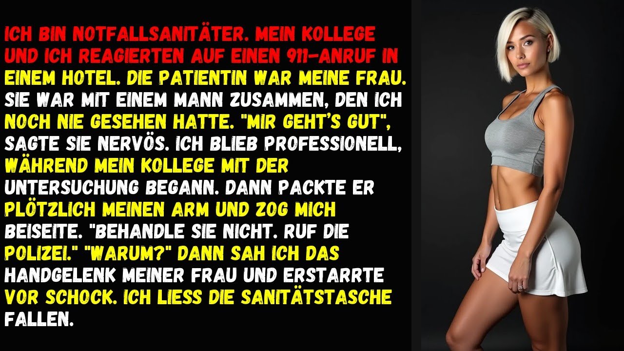 Ich bin Notfallsanitäter. Mein Kollege und ich reagierten auf einen 911-Anruf in einem Hotel
