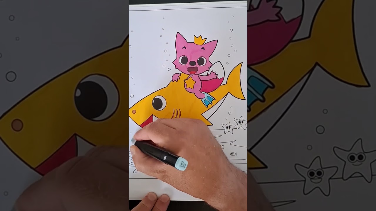 Baby Shark Coloring #babyshark #babysharkcolors #coloringforkids #coloringpages #funforkids