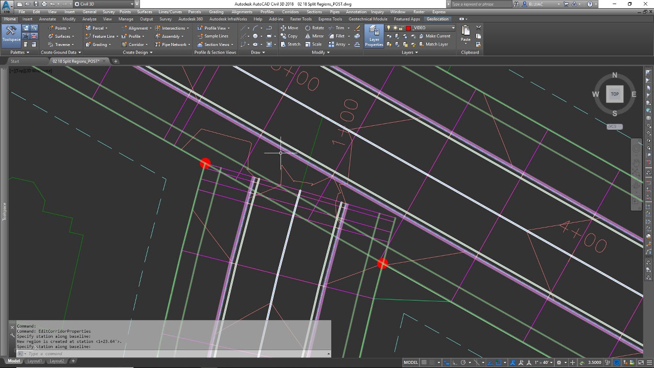 Subdivision Design (7) - Splitting Corridor Regions