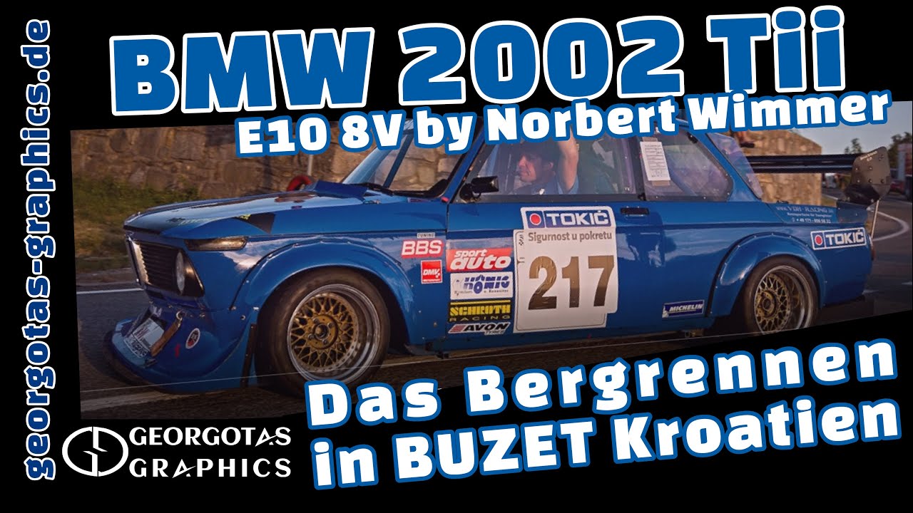 BMW 2002 Tii - E10 8V by Norbert Wimmer - Das Bergrennen in Buzet Kroatien #BMW E10 | #BMW 2002