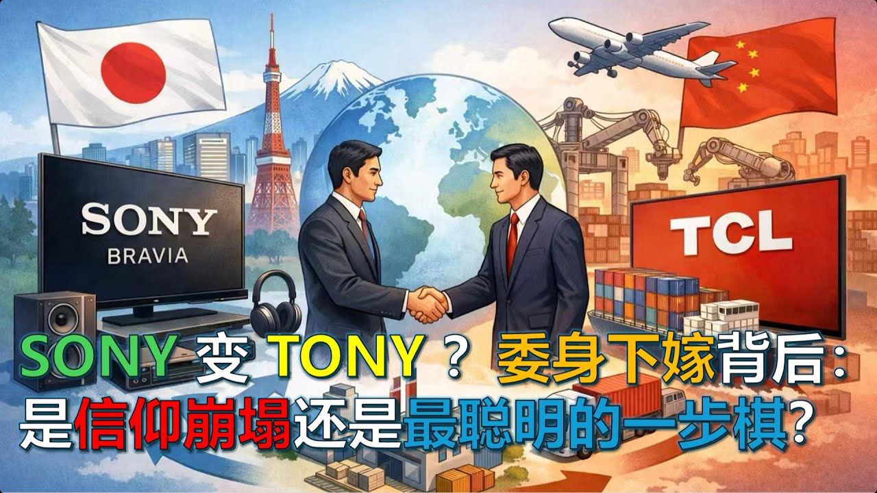 SONY變成TONY？委身下嫁的背後：是信仰崩塌，還是最聰明的一步棋？#索尼斷臂求生 #中韓爭霸 #液晶之父 #決戰之年 20260126