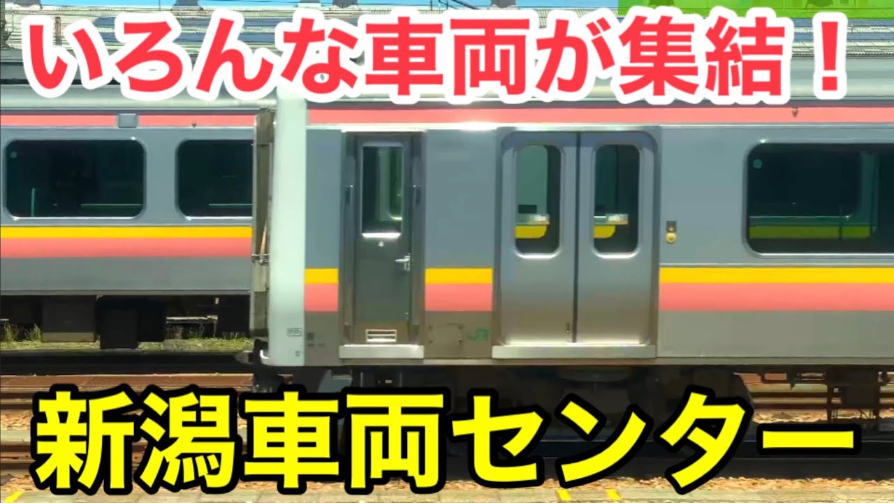 信越本線から新潟車両センターを見てみた！ (27連発！)