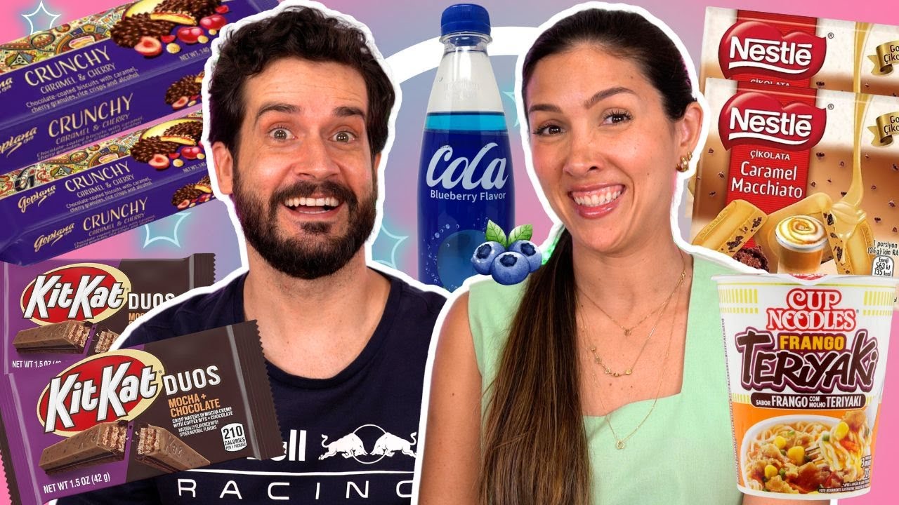PROVANDO COMIDAS IMPORTADAS | KIT KAT MOCHA, COCA COLA BLUEBERRY, CUP NOODLES TERIYAKI