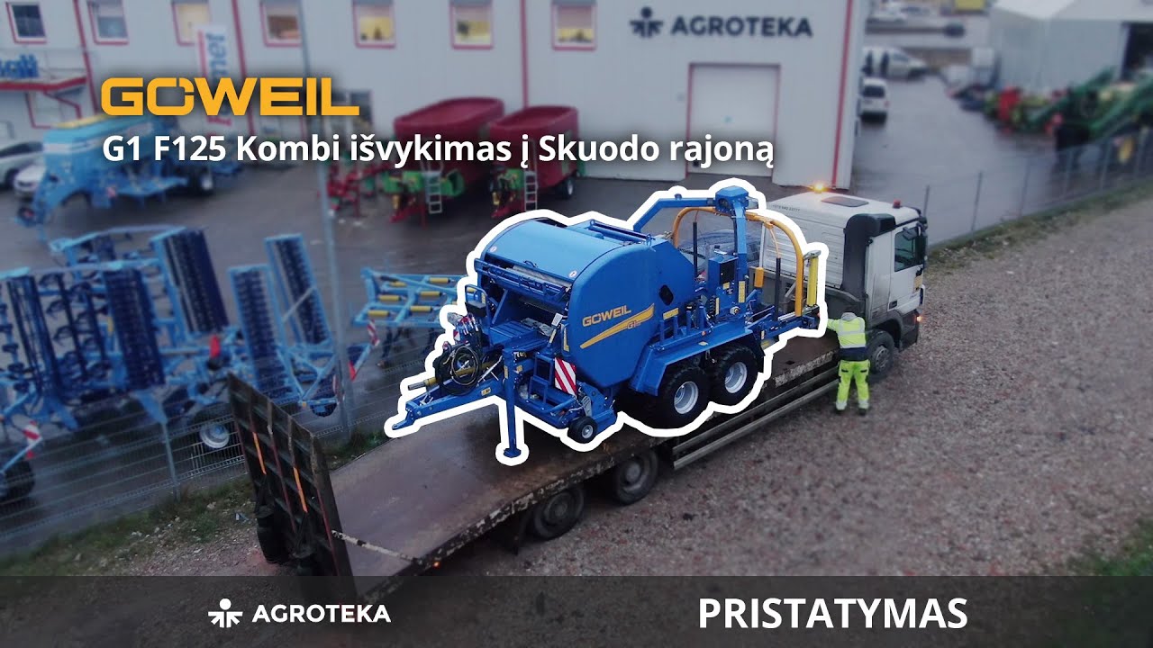 Išlydime Göweil G1 F125 Kombi presą-vyniotuvą į Skuodo rajoną | Agroteka