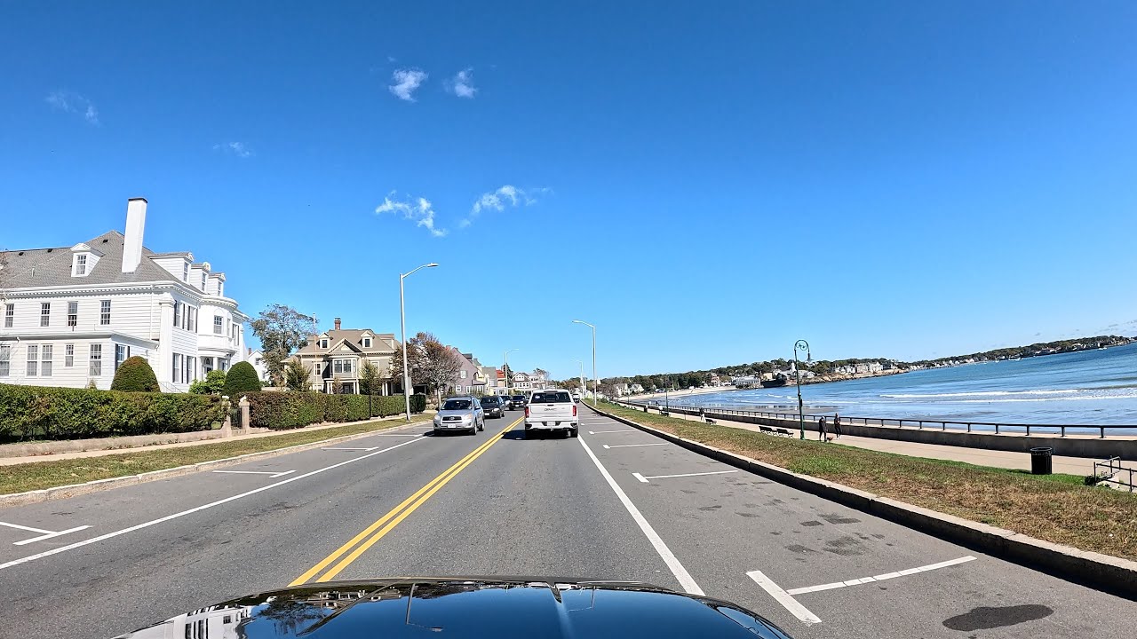 Driving from Lynn, MA to Manchester-by-the-Sea, MA 4K | New England Road Trip 2025