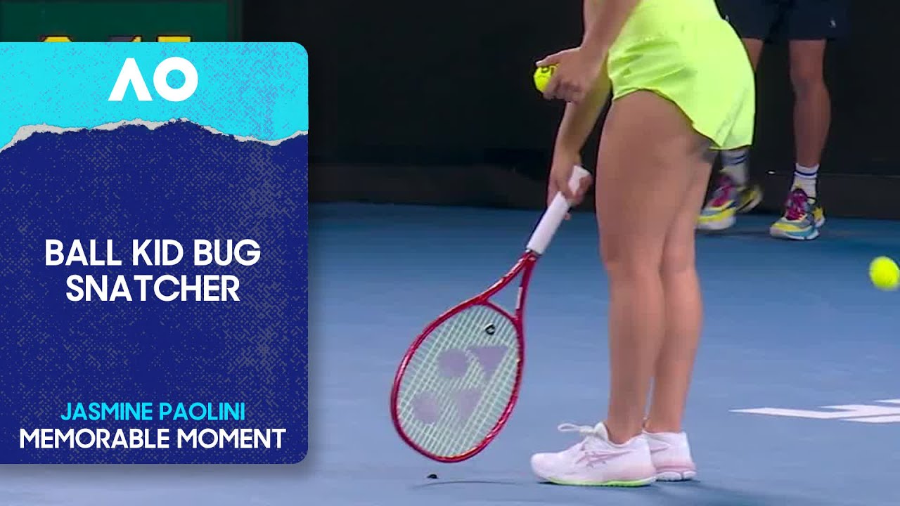 Jasmine Paolini vs the Bug &mdash; Ball Kid to the Rescue! | Australian Open 2026
