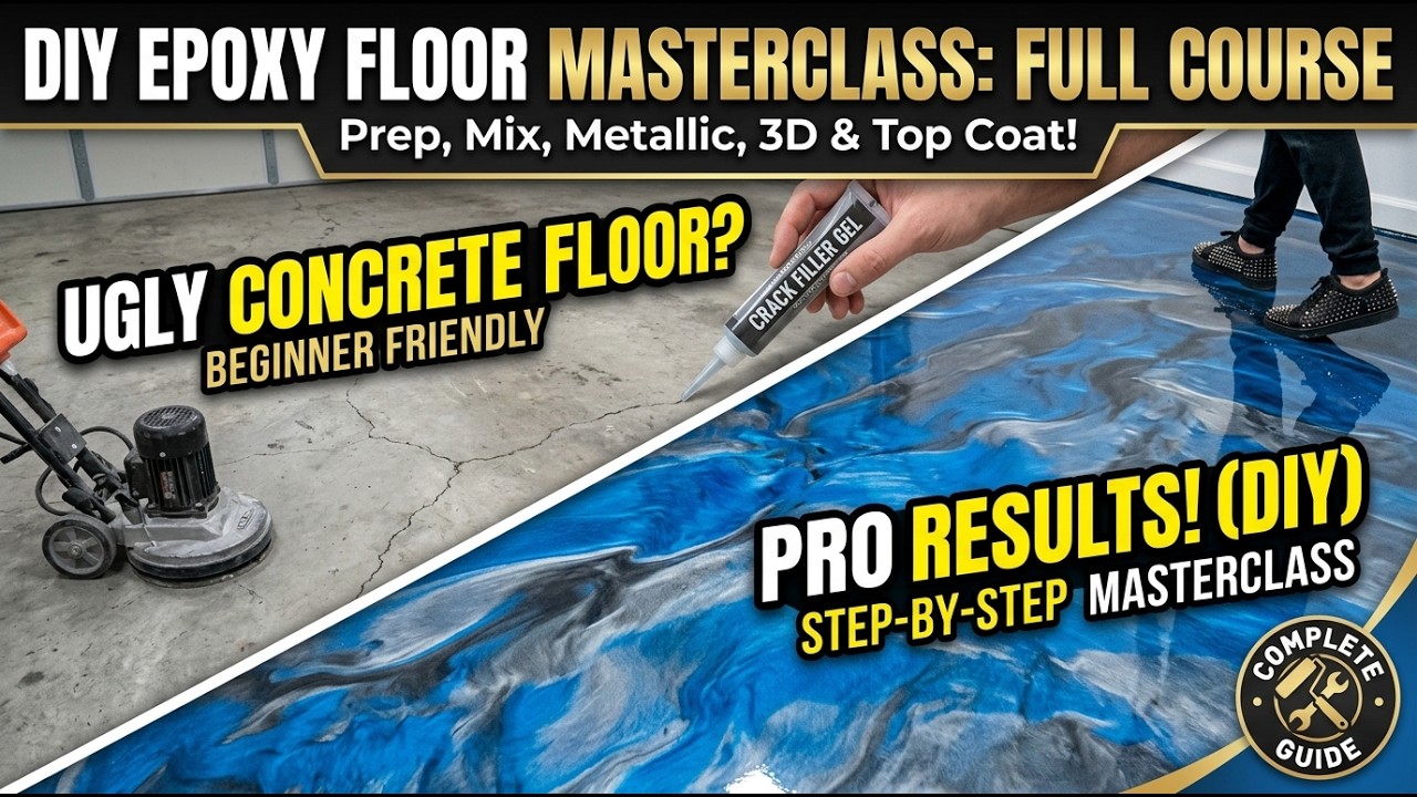 DIY Epoxy Floor Masterclass: Full Course from Prep to Top Coat