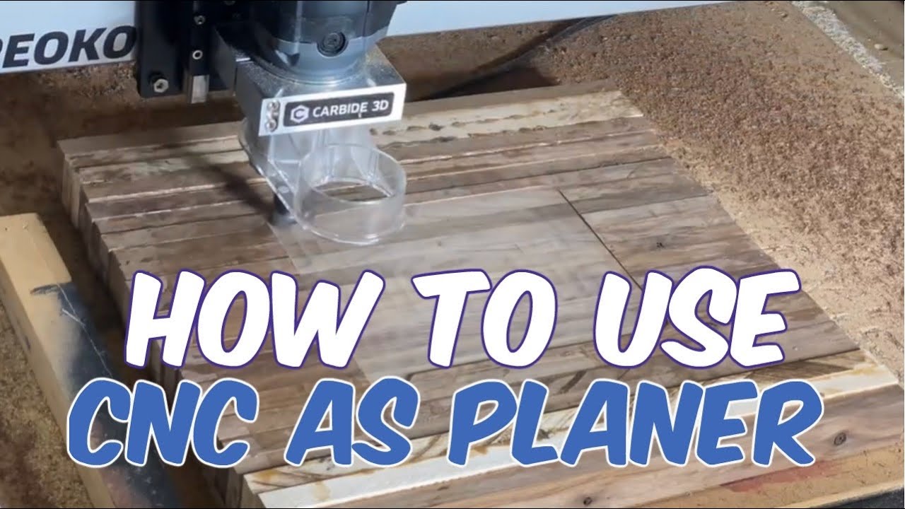 How to Surface Material On CNC | CNC as a Planer