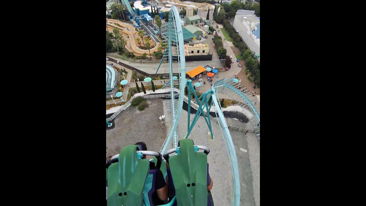POV First person Emperor Roller Coaster SeaWorld #shorts