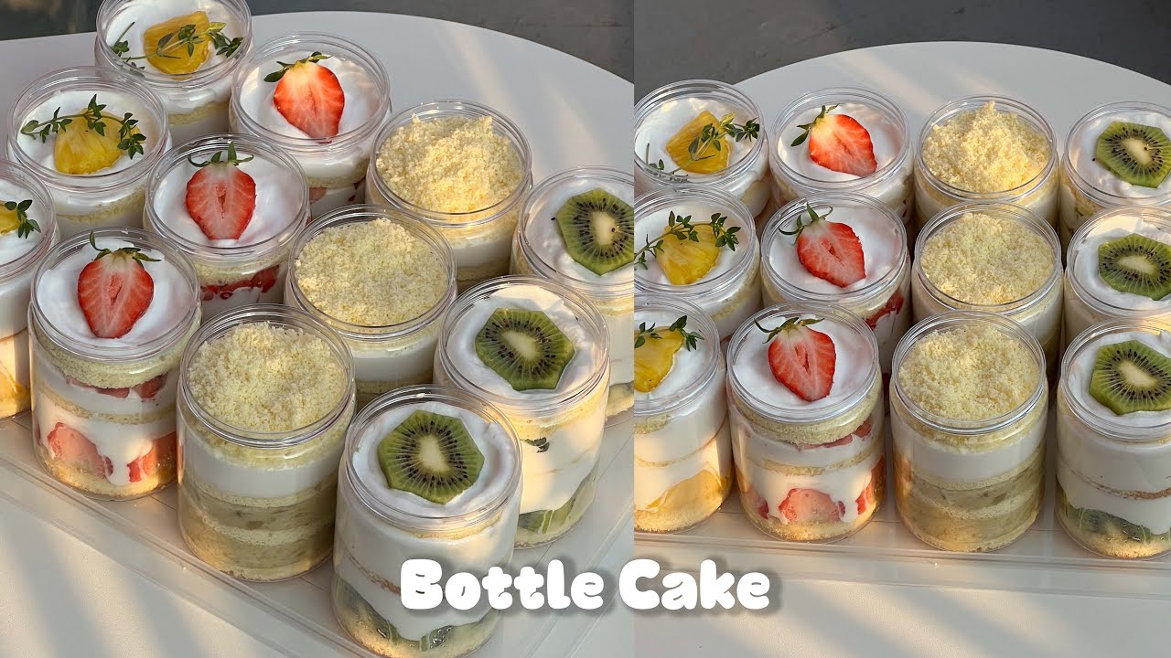 SUB)🎂한 가지 반죽으로 4가지 맛 보틀케이크 만드는 브이로그(인생 고구마케이크🍠, 선물용 베이킹)_베이킹브이로그, 보틀케이크, dessert vlog, cake vlog