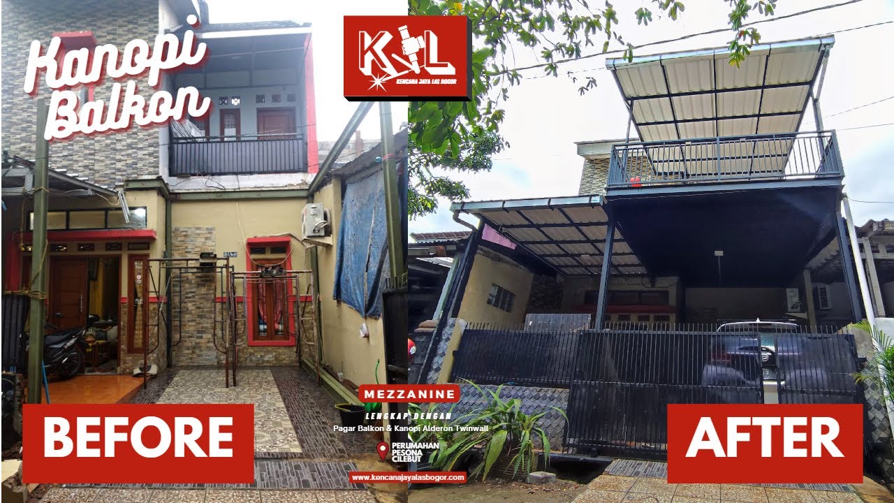 KANOPI BALKON / MEZZANINE DENGAN WF 150 & KANOPI ALDERON TWINWALL