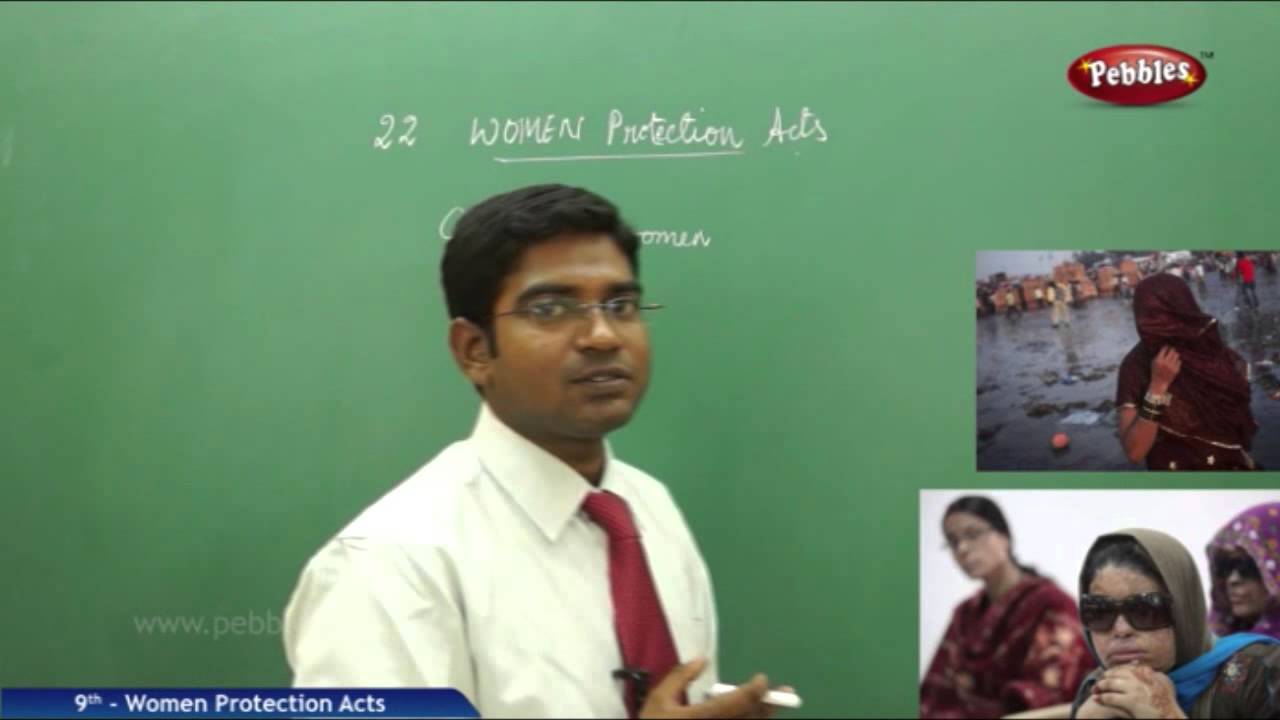 Women Protection Acts - Class 9th State Board Syllabus Social Studies