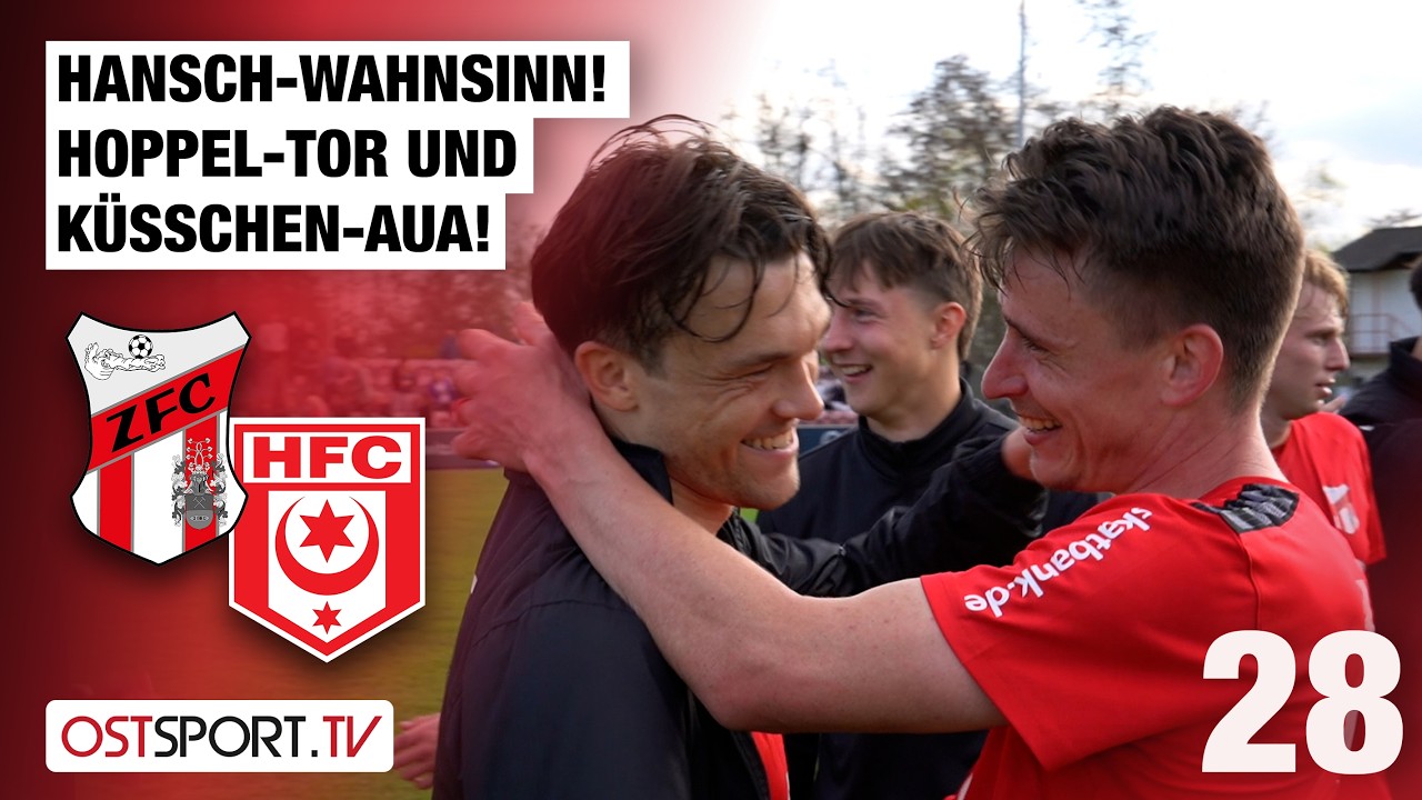 Hansch-Wahnsinn! Hoppel-Tor und K&uuml;sschen-Aua! Meuselwitz - Halle | Regionalliga Nordost