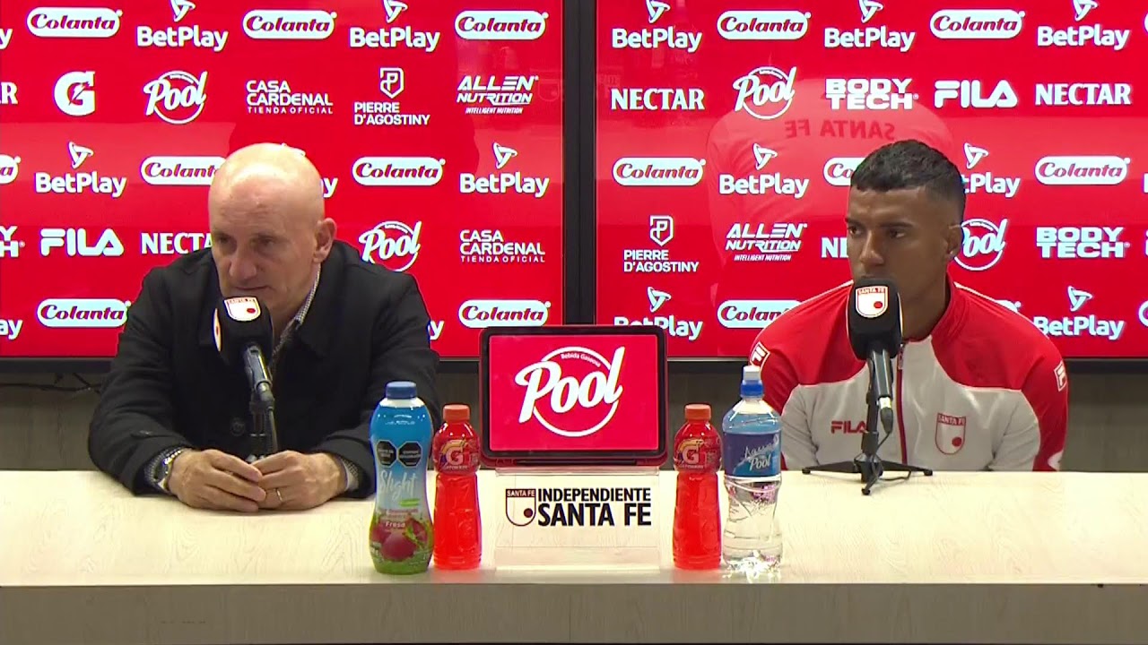 Rueda de prensa de Santa Fe tras su partido con Alianza FC