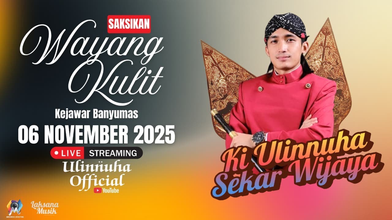LIVE PAGELARAN WAYANG KULIT KI DALANG ULINNUHA LAKON WAHYU KATENTREMAN DI KEJAWAR BANYUMAS